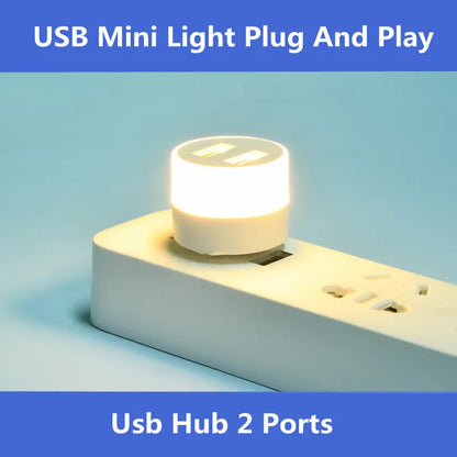 USB Mini Licht kleine Geräte Hub 2Ports Plug & Play Schlafzimmer Nacht Lesung suchen Augenschutz Buch Lampen LED Schreibtisch beleuchtung