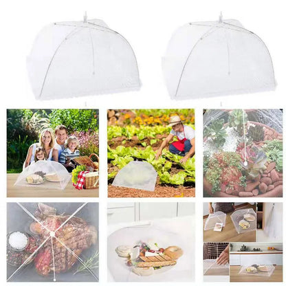 Anti-fly Umbrella Tent Cover Vegetable Kitchen Gadget Foldable Food Mesh Cover Fruit Breathable Insect-Proof Lid Food Protection