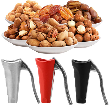 Hazelnut Walnut Pliers Sheller Opener Cutter Clamp Plier Metal Nut Cracker Zinc Alloy Funnel Shape Quick Chestnut Gadgets Clip