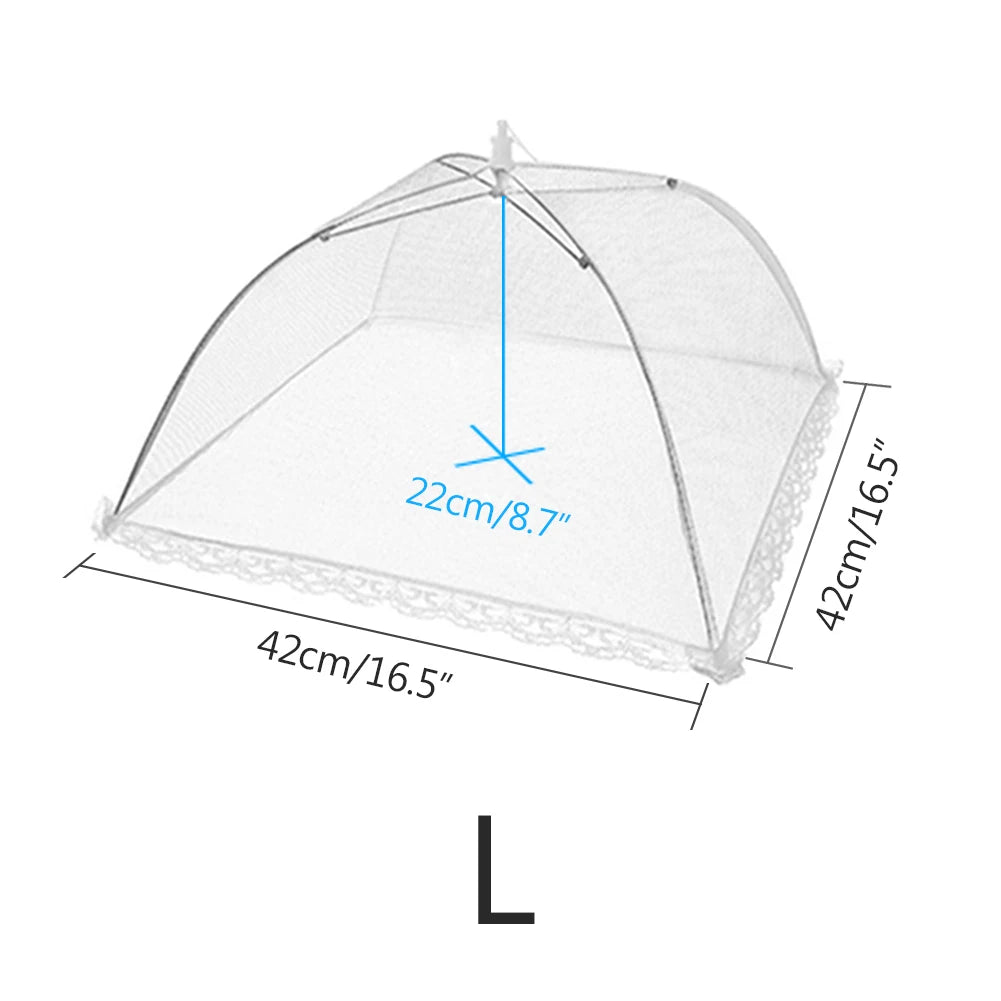 Anti-fly Umbrella Tent Cover Vegetable Kitchen Gadget Foldable Food Mesh Cover Fruit Breathable Insect-Proof Lid Food Protection