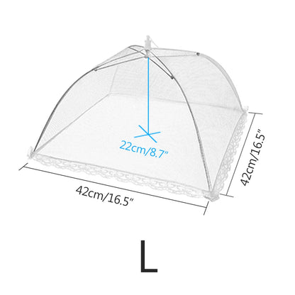 Anti-fly Umbrella Tent Cover Vegetable Kitchen Gadget Foldable Food Mesh Cover Fruit Breathable Insect-Proof Lid Food Protection