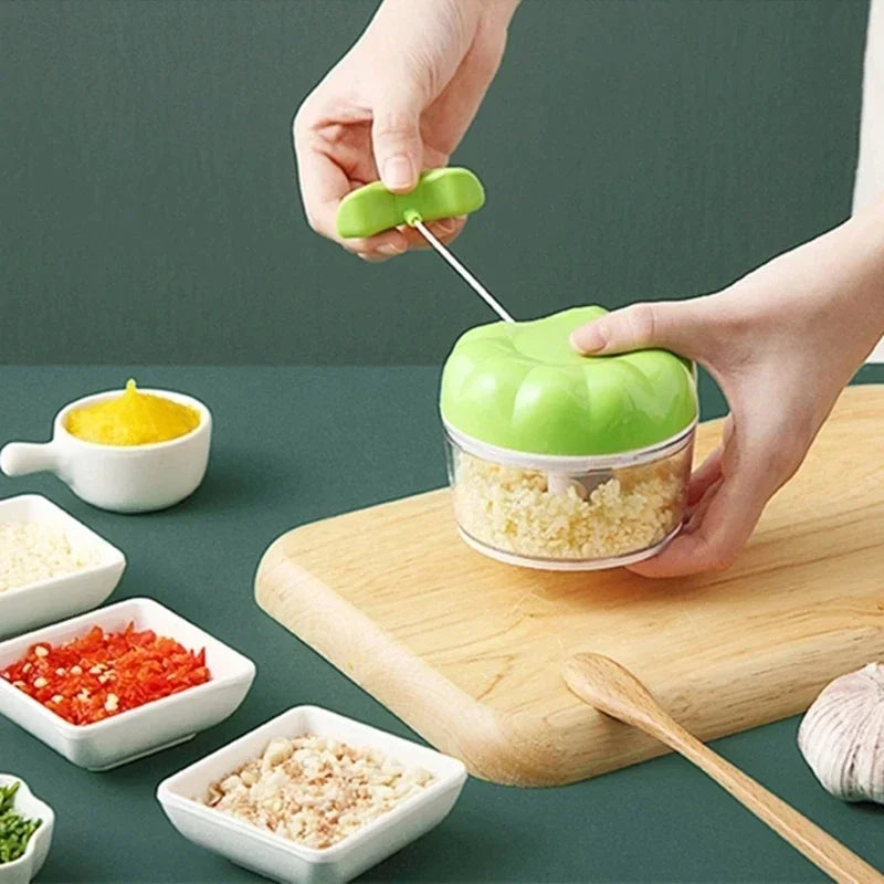 Manual Garlic Press Mini Garlic Grinding Chopper Multi-function Food Vegetables Cutter Meat Grinder Kitchen Gadgets