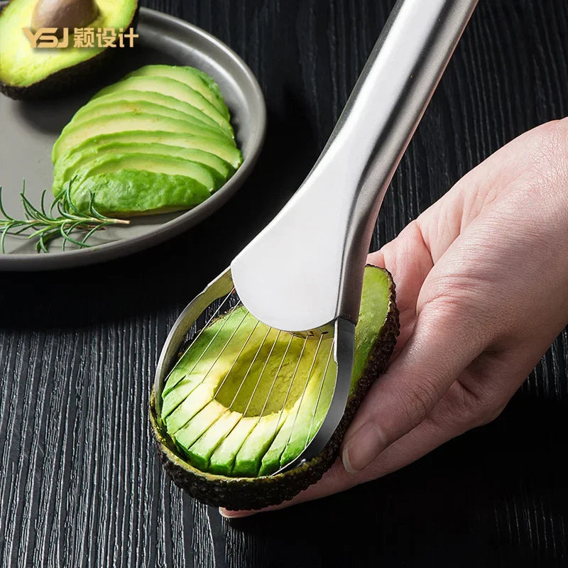 Avocado Knife Gadget Stainless Steel Cutter Kitchen Gadgets Fruit Cutting Artifact All for Kitchen and Home Dragon Fruit Slices