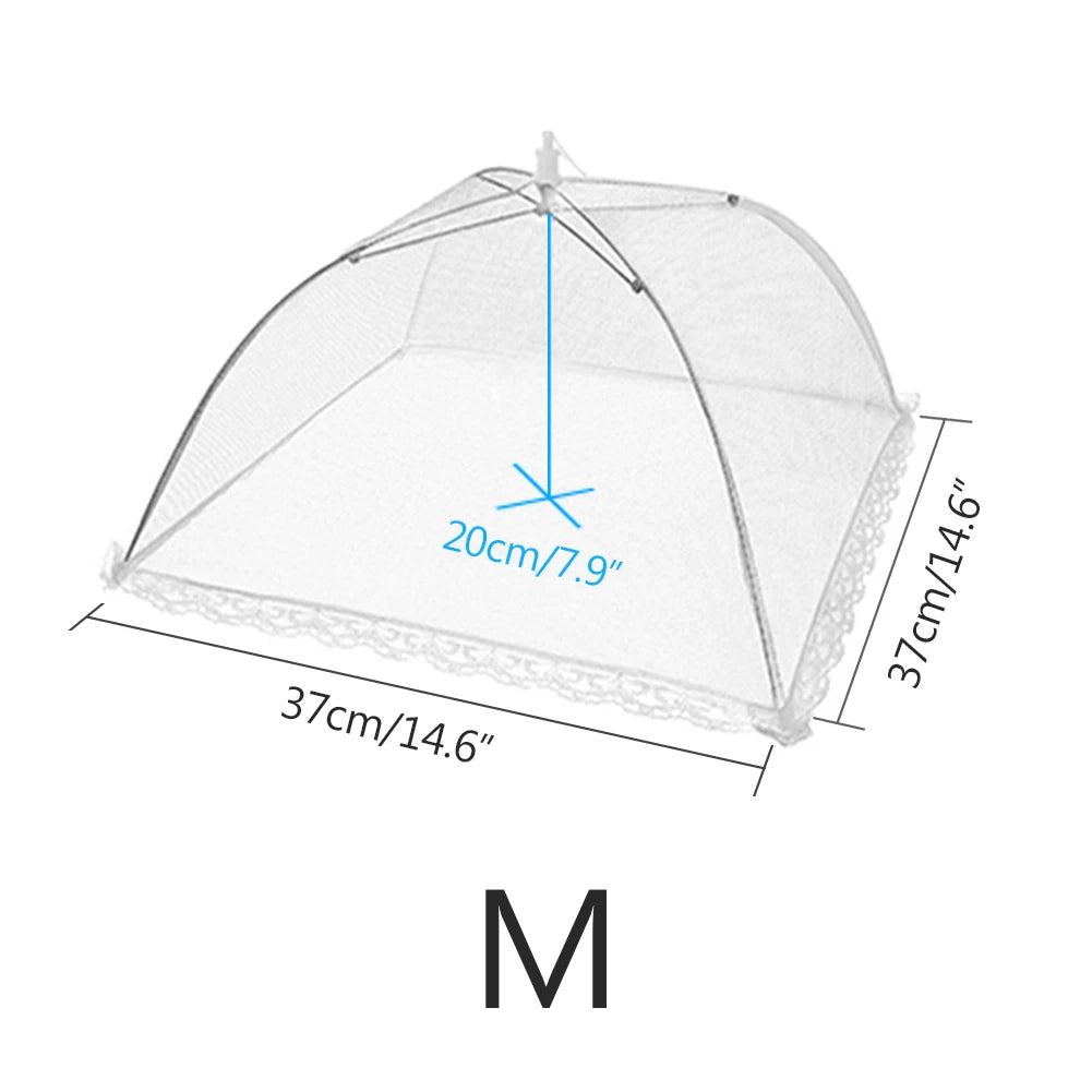 Anti-fly Umbrella Tent Cover Vegetable Kitchen Gadget Foldable Food Mesh Cover Fruit Breathable Insect-Proof Lid Food Protection