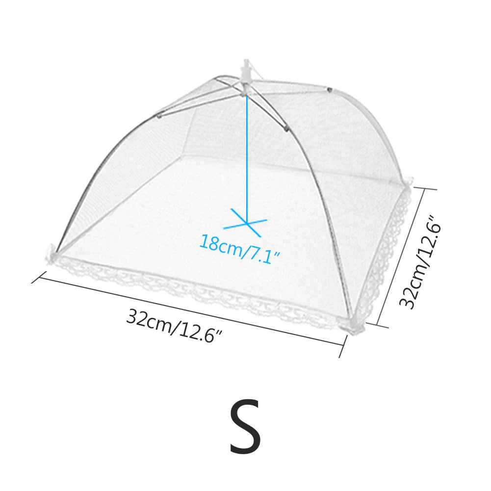 Anti-fly Umbrella Tent Cover Vegetable Kitchen Gadget Foldable Food Mesh Cover Fruit Breathable Insect-Proof Lid Food Protection