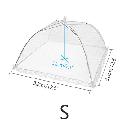 Anti-fly Umbrella Tent Cover Vegetable Kitchen Gadget Foldable Food Mesh Cover Fruit Breathable Insect-Proof Lid Food Protection