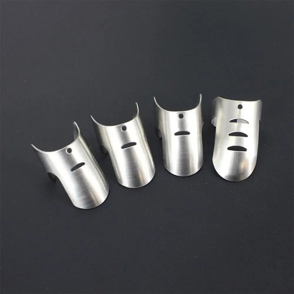 Cut Resistant Protective Hand Tools 4pcs/Set Slice Cooking Gadgets Stainless Steel Finger Protector Finger Hand Guard