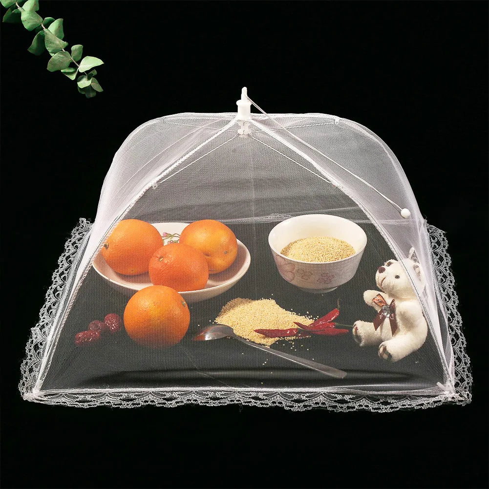 Anti-fly Umbrella Tent Cover Vegetable Kitchen Gadget Foldable Food Mesh Cover Fruit Breathable Insect-Proof Lid Food Protection